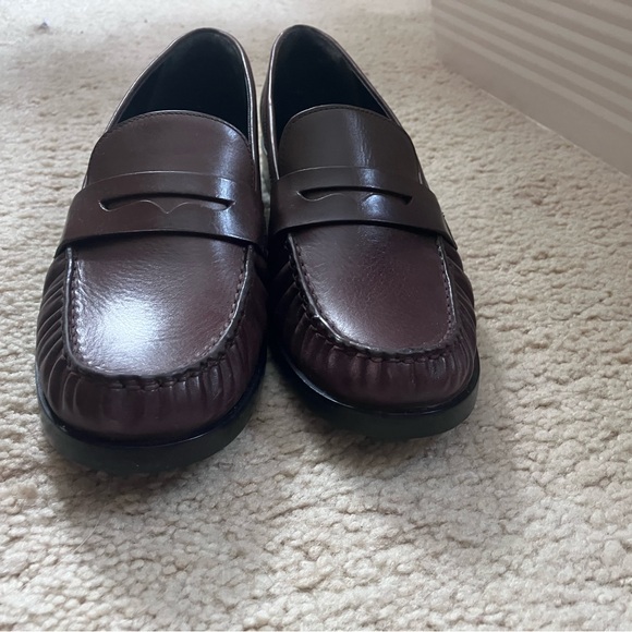 Ani Ruched Loafer Espresso Leather Size 11 - Picture 10 of 11